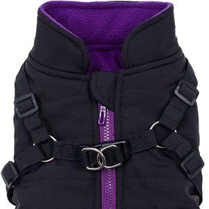Norbi Pet Warm Jacket Small Dog Vest Harness Puppy Winter 2 in 1 Outfit Cold L